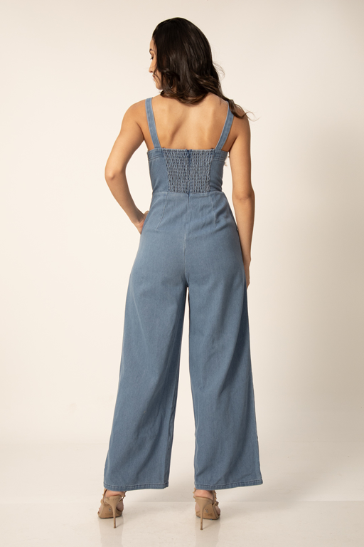 Imagen de JUMPSUIT NAVY JEANS ESCOTADO