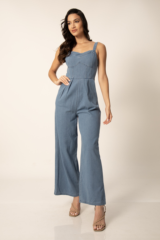 Imagen de JUMPSUIT NAVY JEANS ESCOTADO