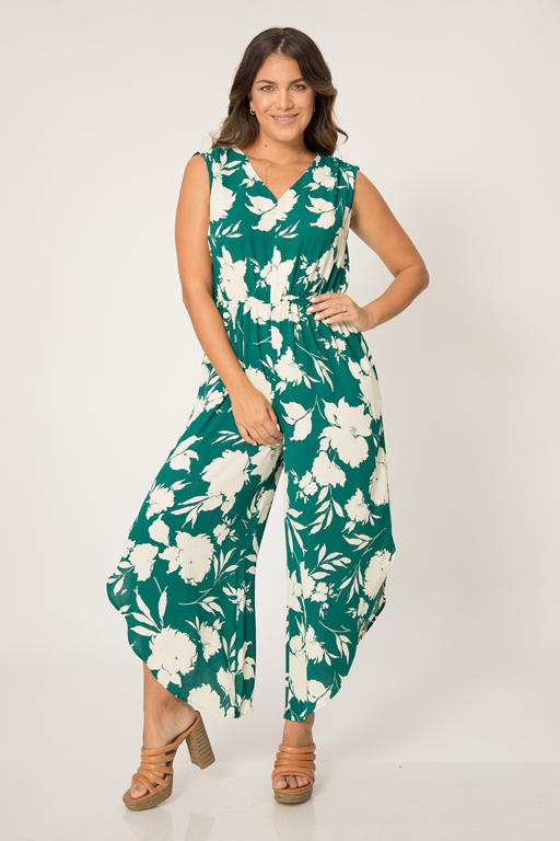 Imagen de JUMPSUIT VERDE FLORAL